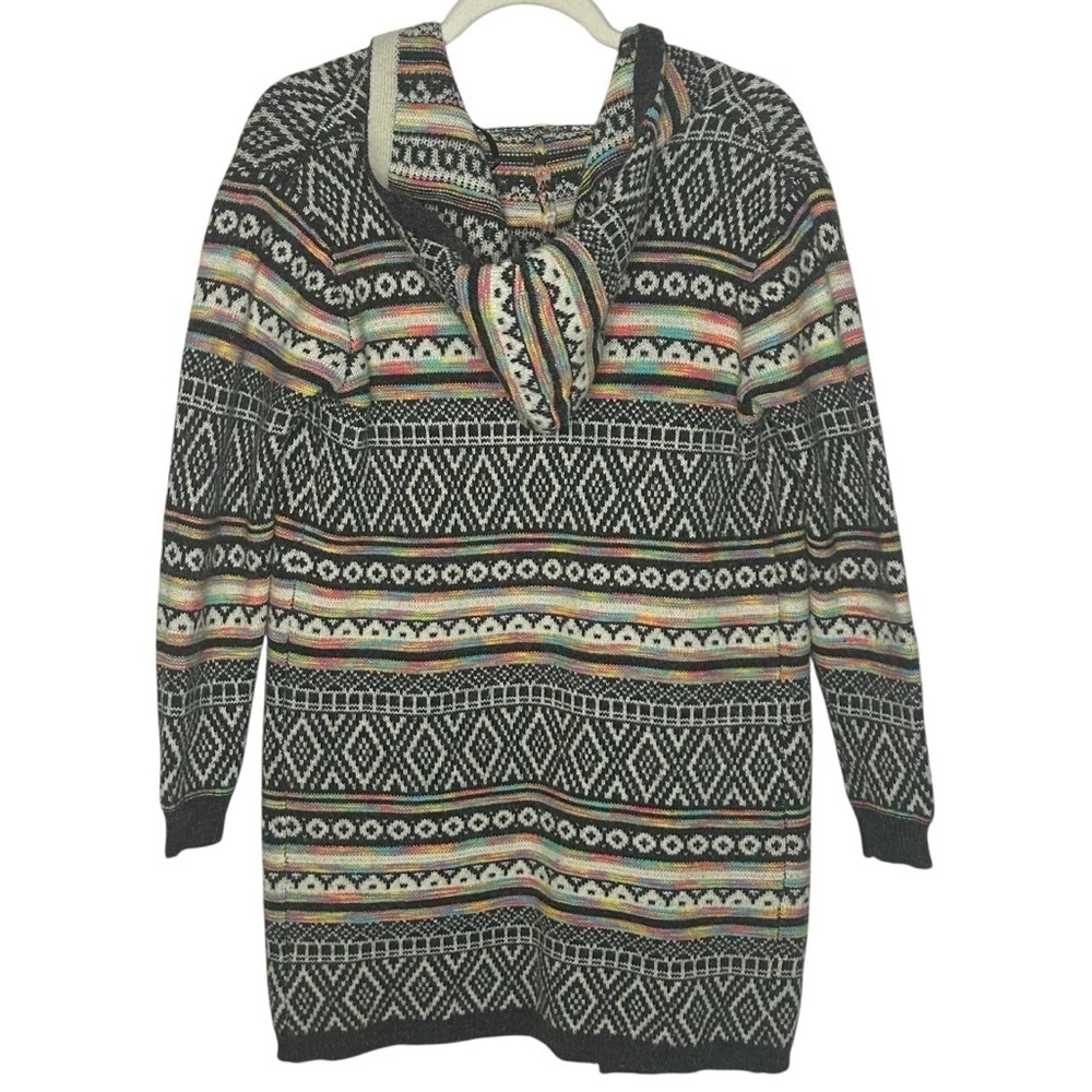 Monteau Multicolor Patterned Sweater - Picture 4 of 12